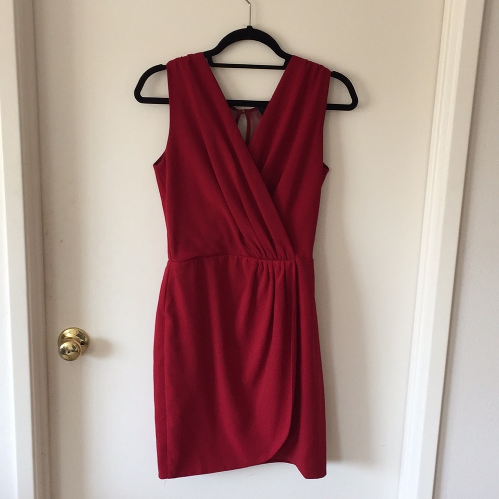 Red evening dress